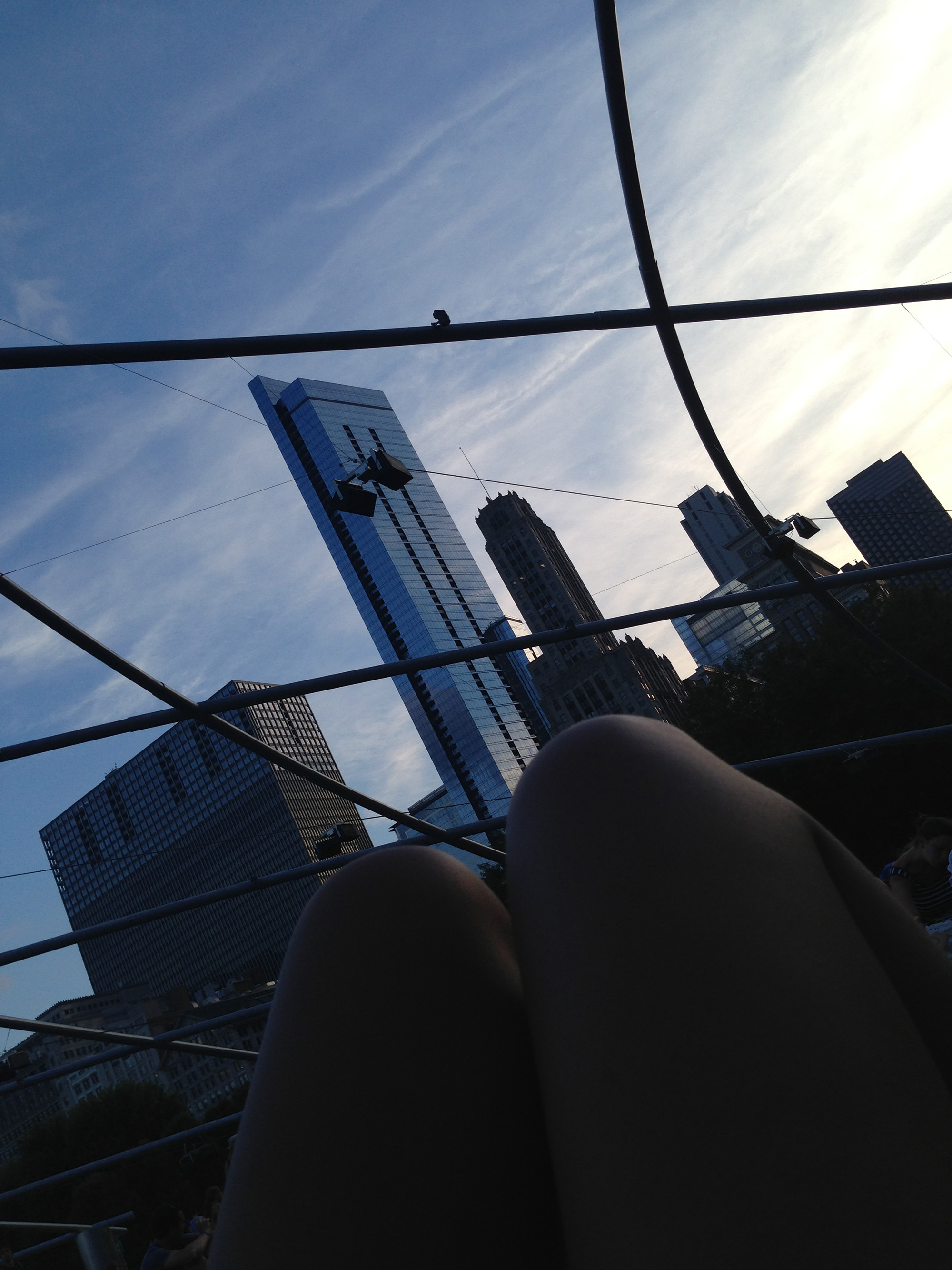 The sky at the Pritzker Pavilion, Chicago IL