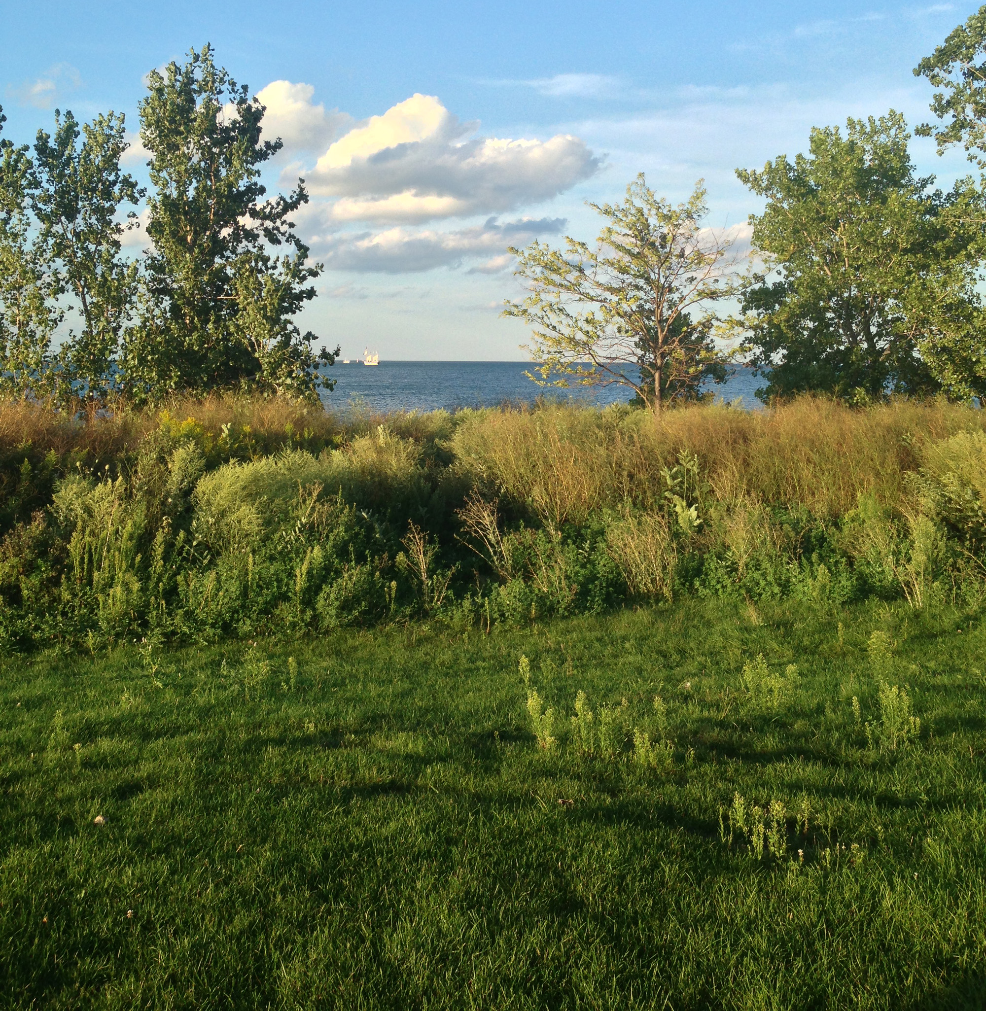 View from Northerly Island to Lake Michigan, Chicago IL