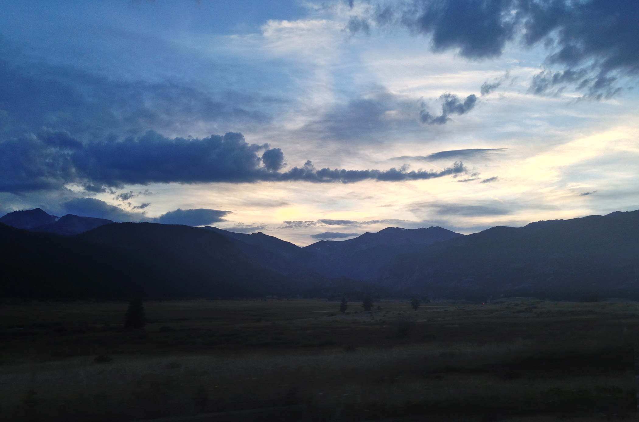 Sunset at Rocky Mountain National Park, Colorado