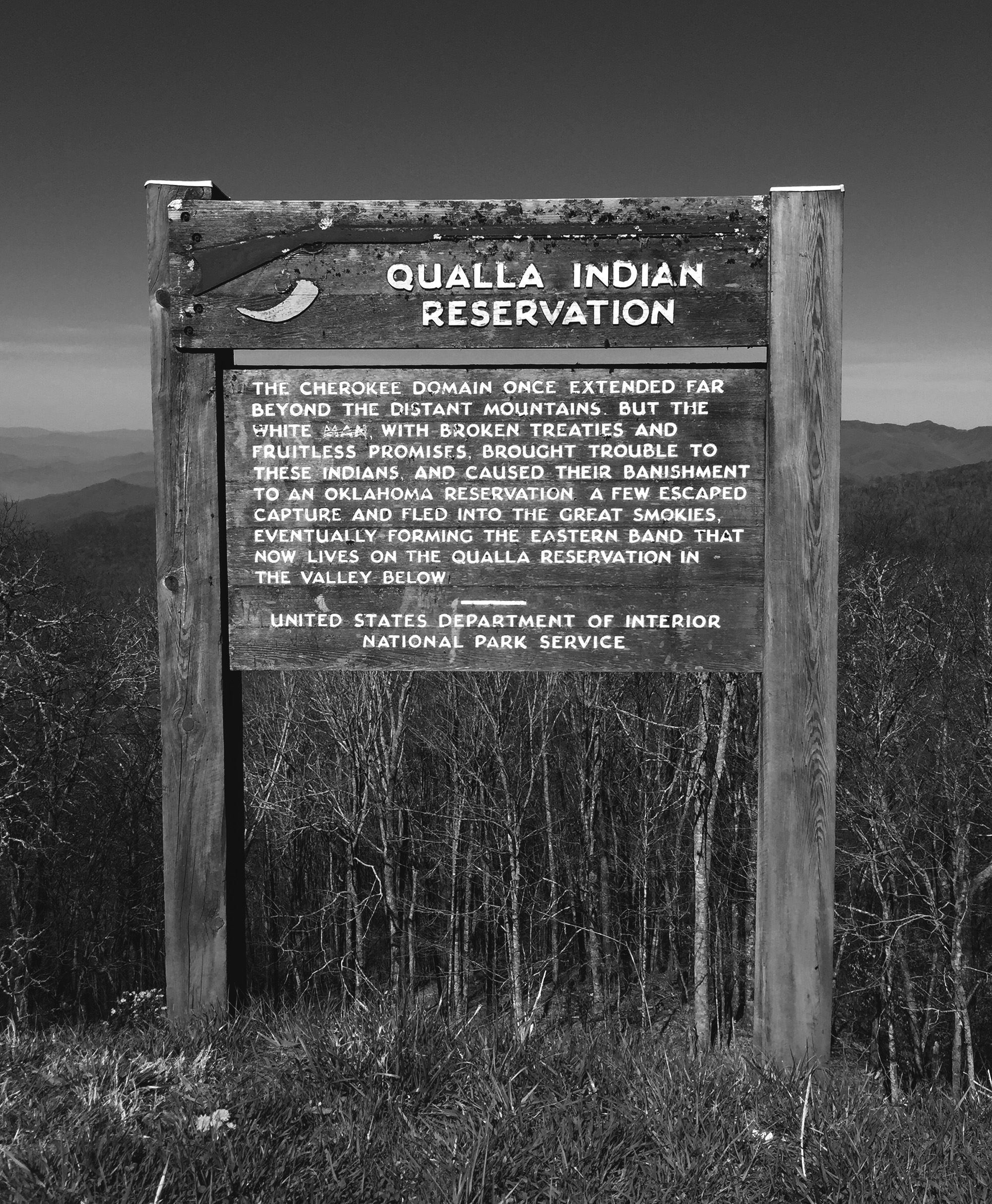 Plaque in Great Smoky Mountains National Park / Darker than Green