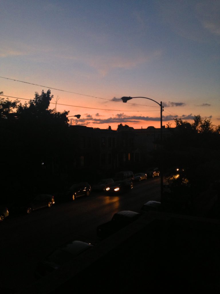 Sunset in Chicago / Darker than Green