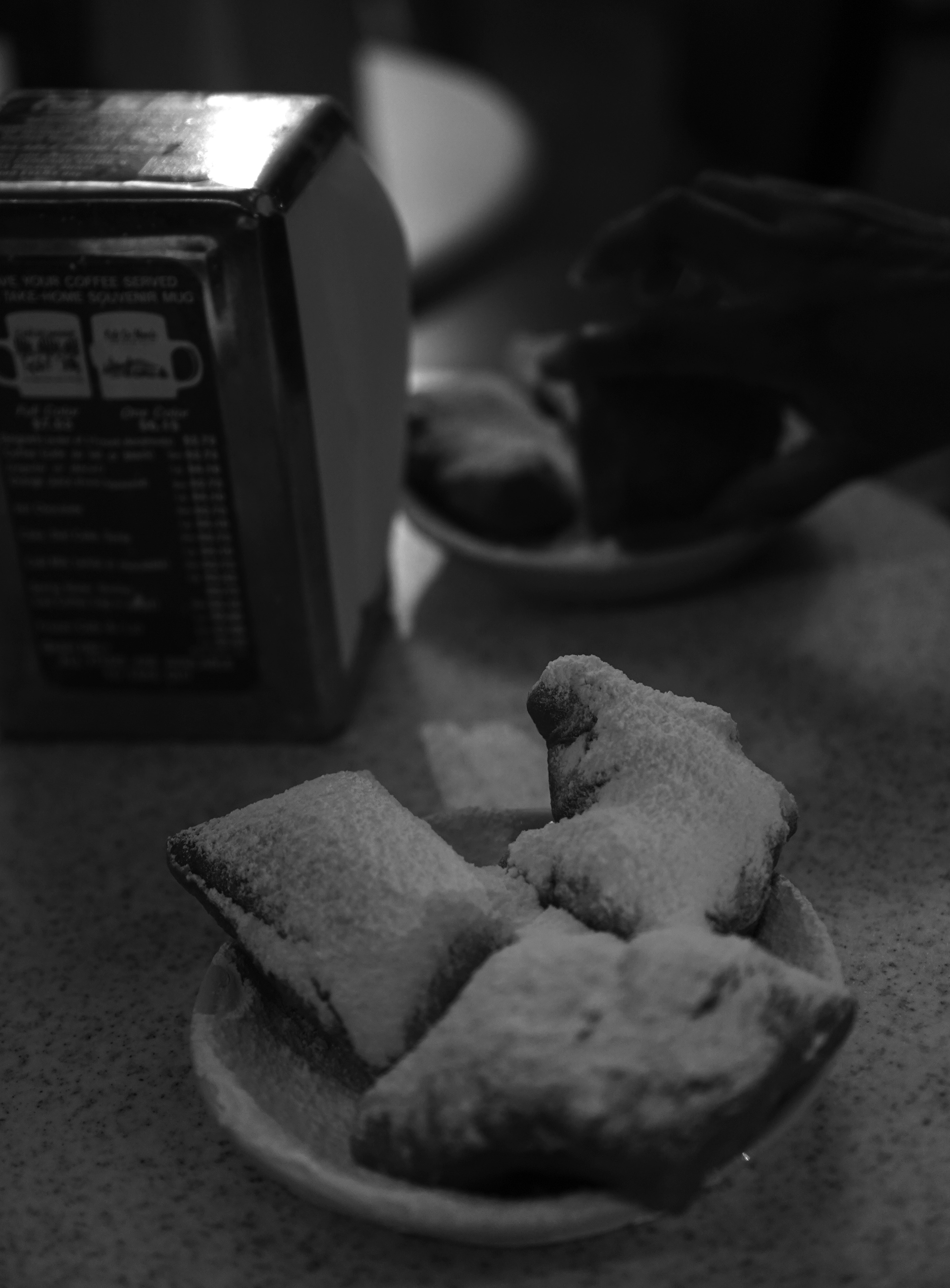 At Cafe du Monde, New Orleans / Darker than Green