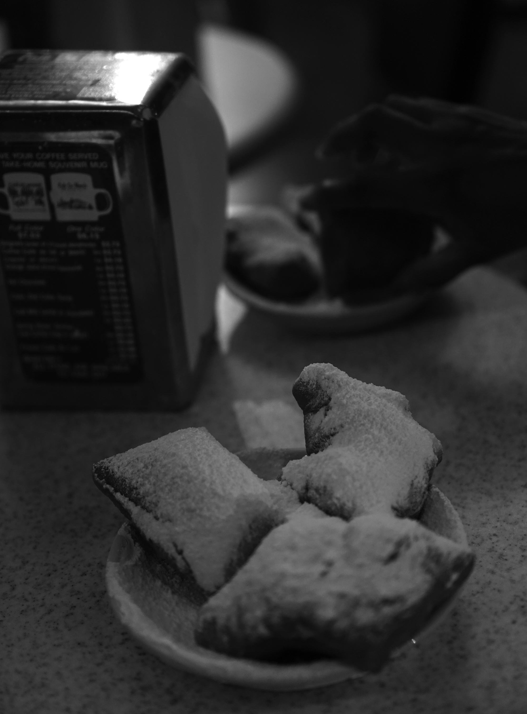 At Cafe du Monde, New Orleans / Darker than Green