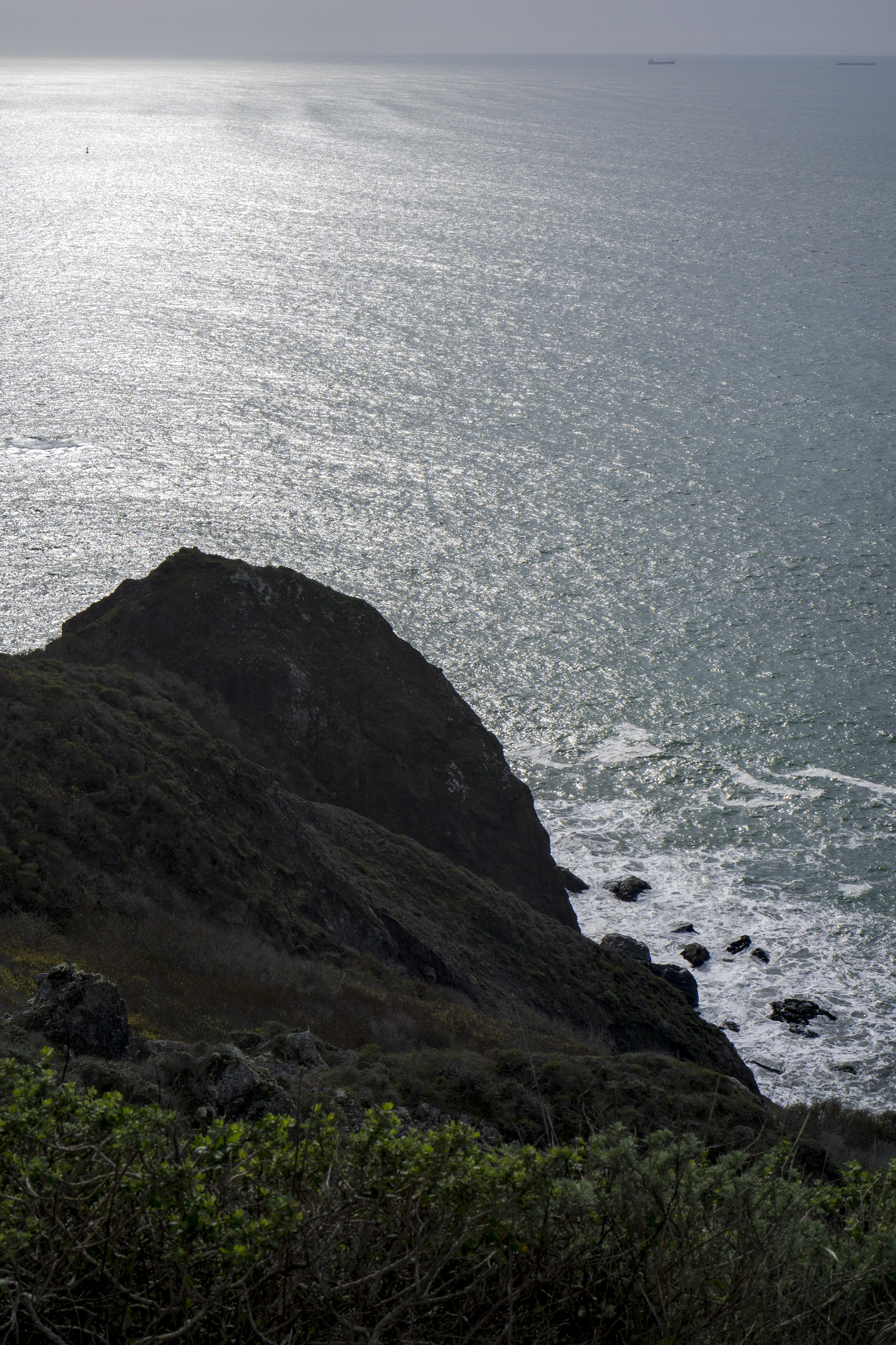 Pacific Ocean from Tennessee Valley Trail, Marin Headlands, Golden Gate National Recreation Area / Darker than Green