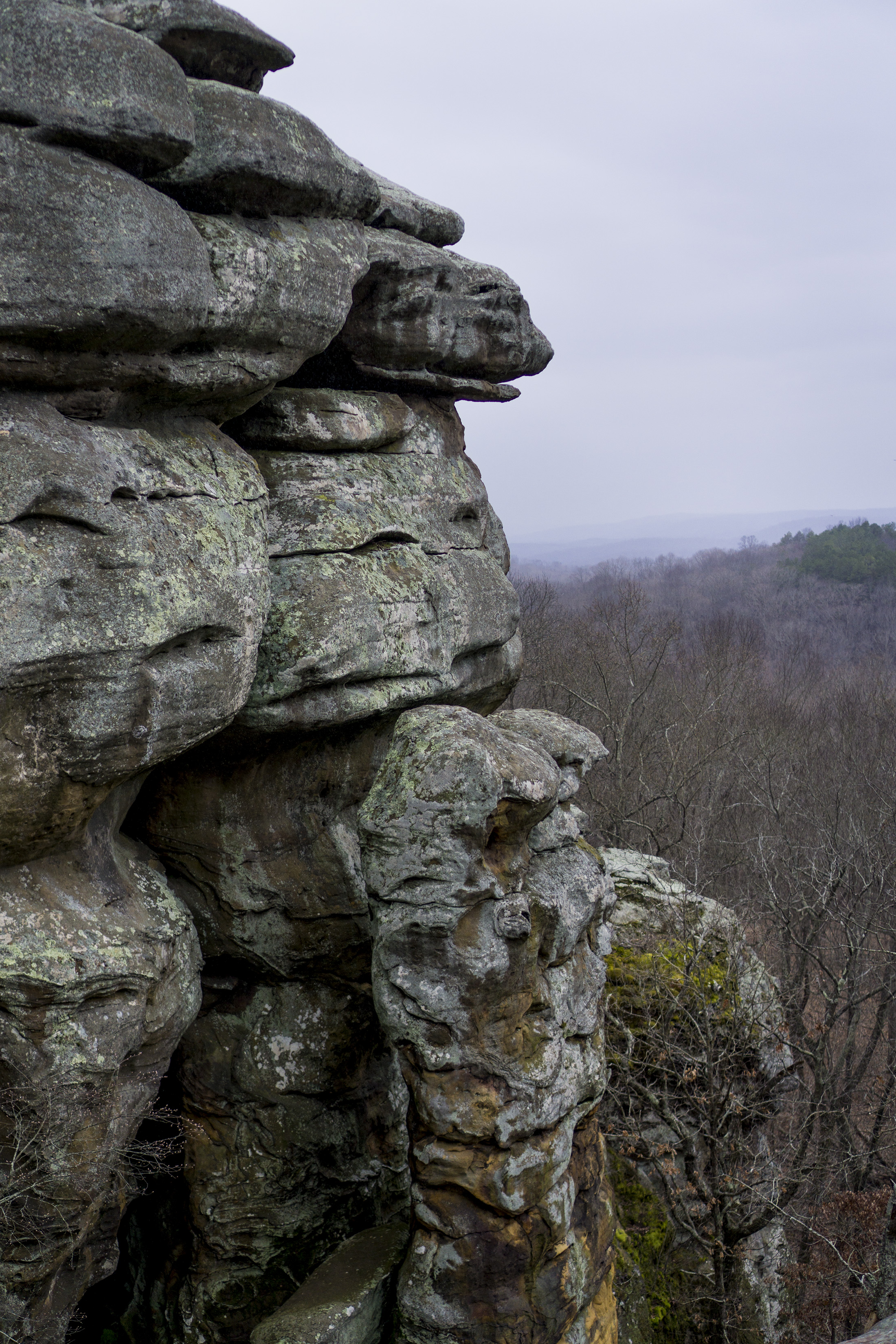 Devil's Smokestack in Garden of the Gods, Shawnee National Forest, IL / Darker than Green