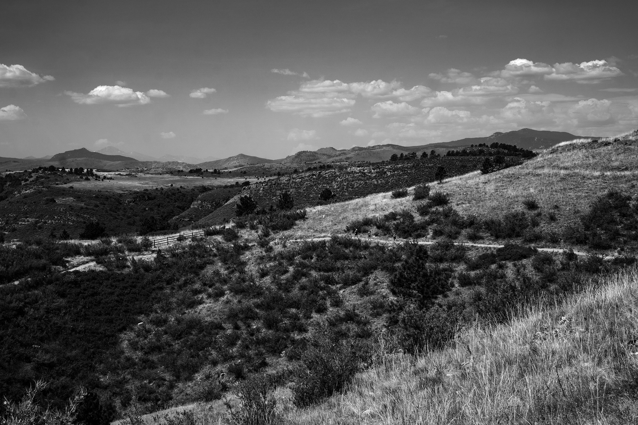 View toward Horsetooth Reservoir from Horsetooth Rock Trail, Colorado / Darker than Green
