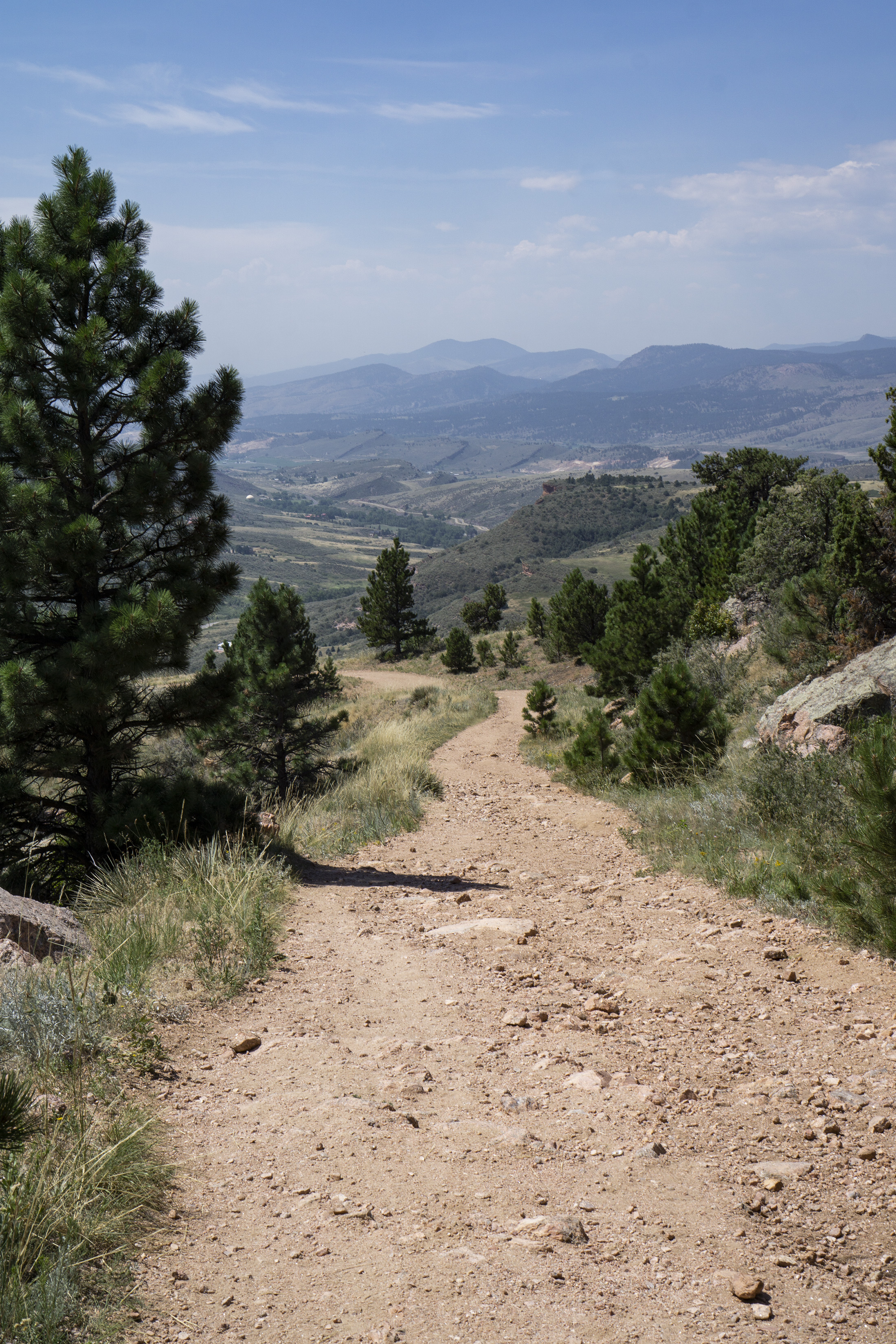 View back down toward the Horsetooth Rock trailhead, Colorado / Darker than Green